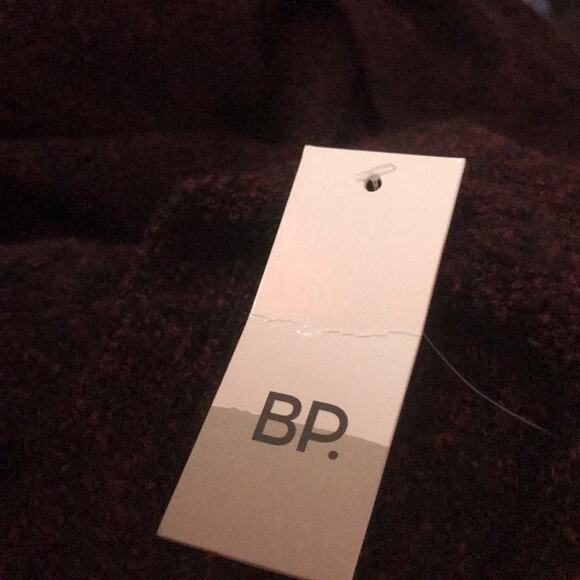 BP. NEW Burgundy Bouclé Open Front Cardigan Size Small - Picture 9 of 10